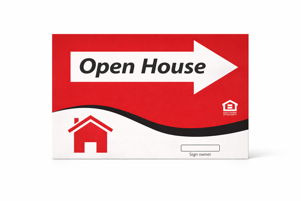 18x24 Open House- OHRS Frisco-PVC-Right w/ Arrow